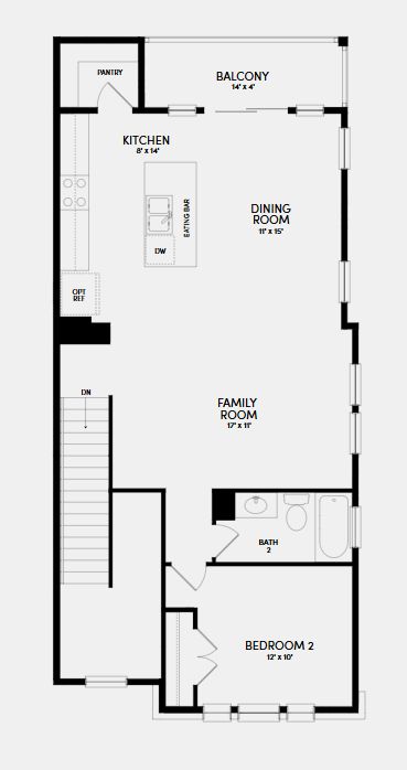 8111 Springsteen Drive Austin, TX 78744 - Photo 10 of 11 Brookfield Residential - Temple Floorplan - Prairie