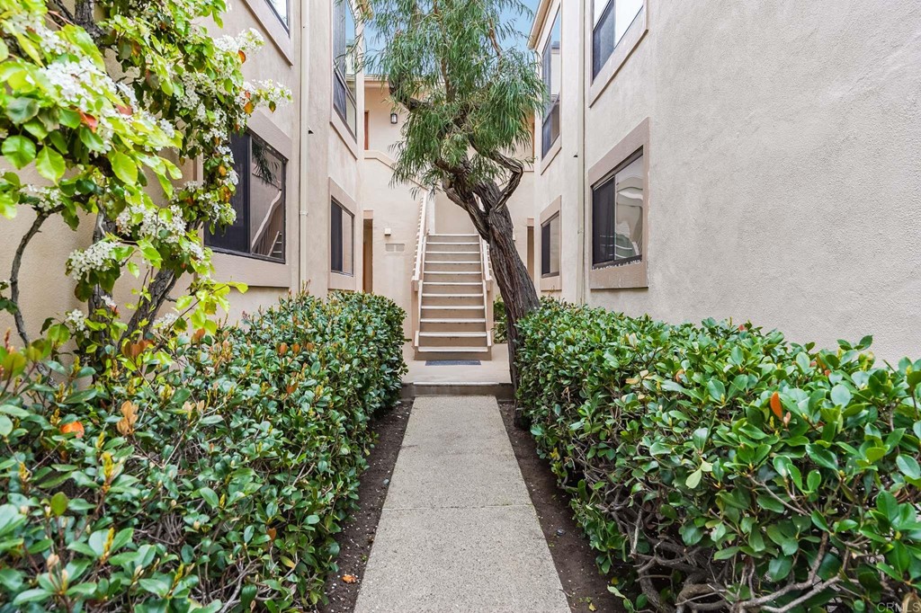573 South Sierra Avenue, Unit 8 Solana Beach, CA 92075 - Photo 2 of 54 a view of a pathway with plants