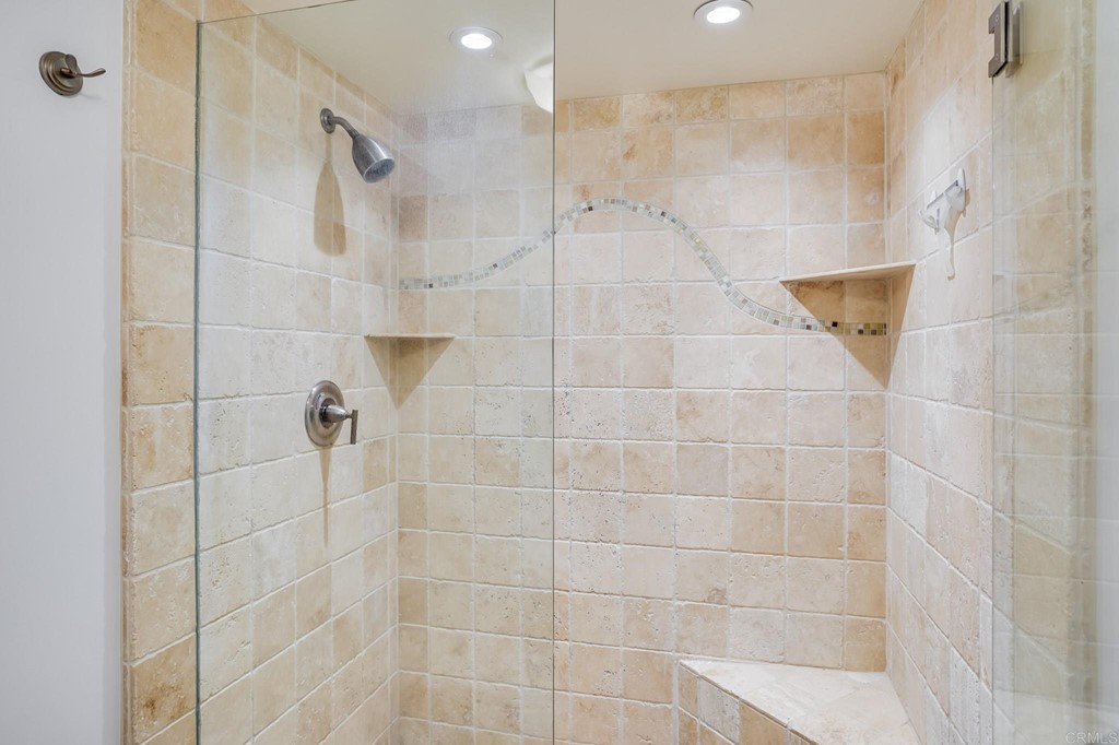 573 South Sierra Avenue, Unit 8 Solana Beach, CA 92075 - Photo 26 of 54 a bathroom with a shower
