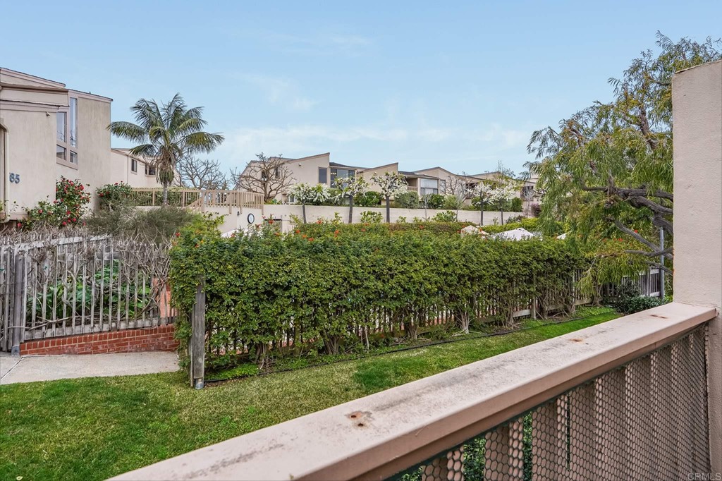 573 South Sierra Avenue, Unit 8 Solana Beach, CA 92075 - Photo 35 of 54 a view of a balcony with lake view and a garden