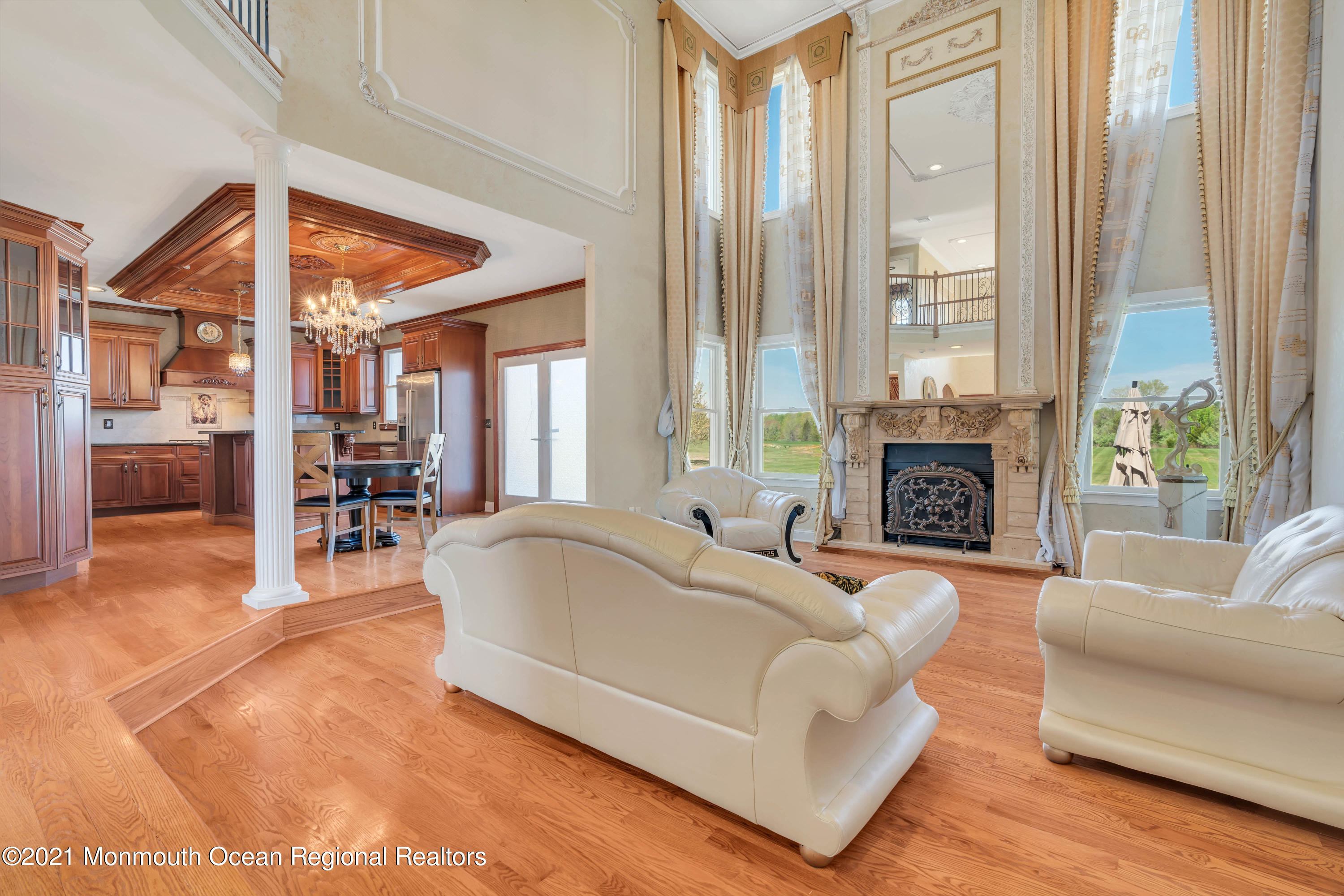 60 Yellow Meetinghouse Road Cream Ridge, NJ 08514 - Photo 5 of 33 a living room with furniture and a fireplace