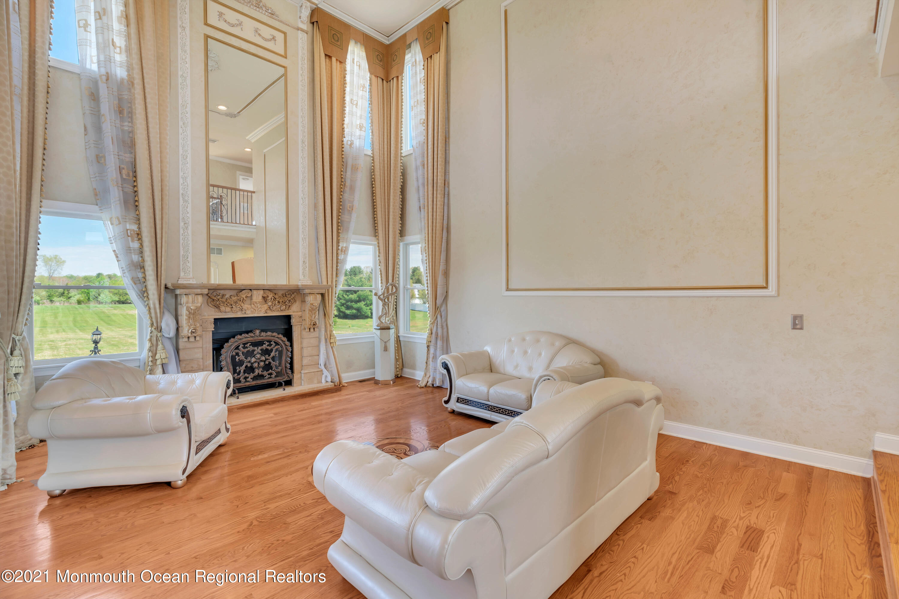 60 Yellow Meetinghouse Road Cream Ridge, NJ 08514 - Photo 6 of 33 a living room with furniture and a fireplace