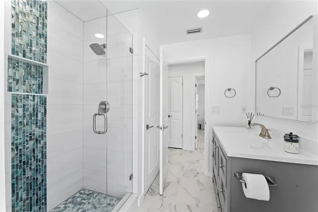 a view of outdoor space with seating area