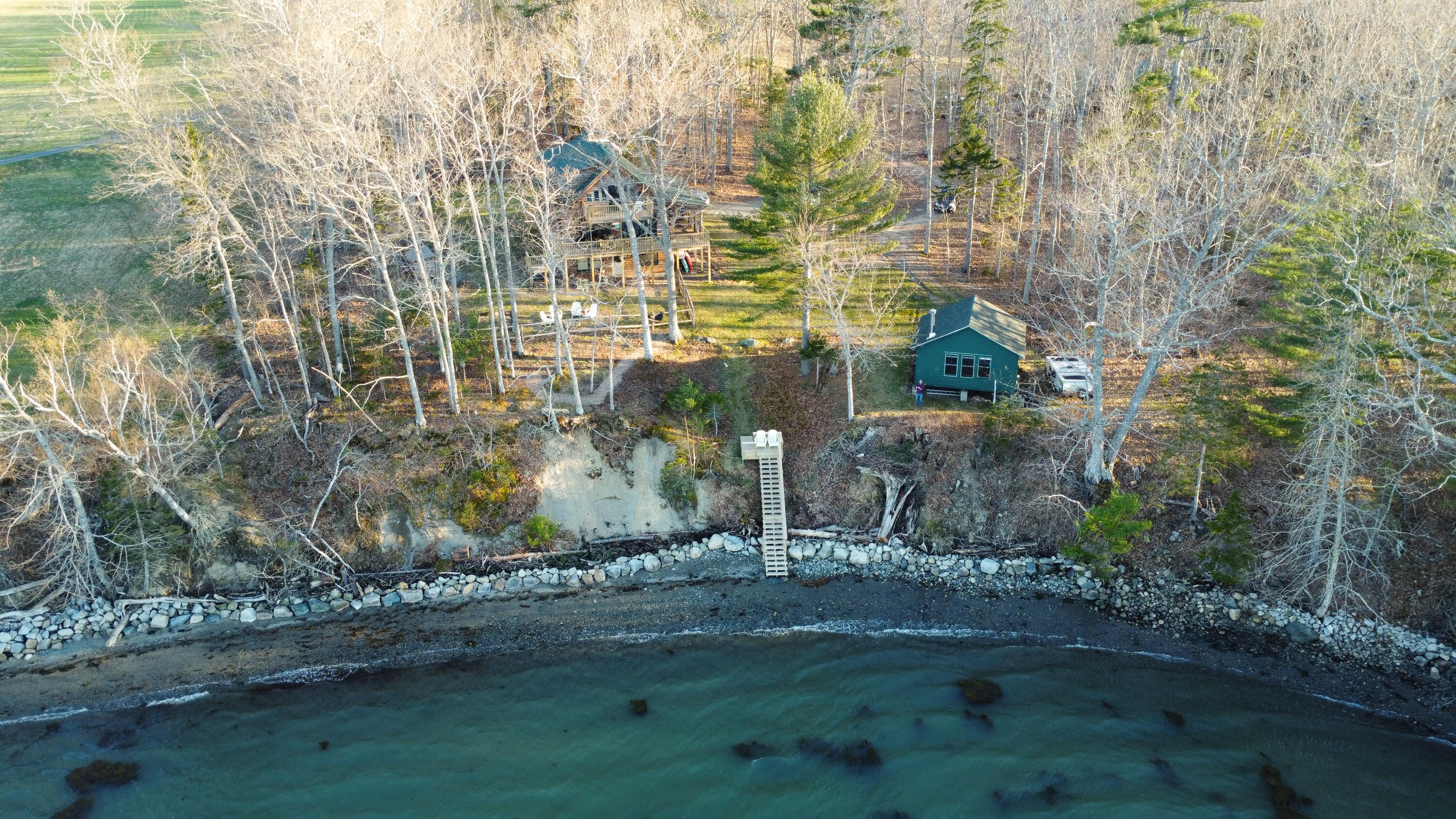 80 Stratton Farm Road Hancock, ME 04640 - Photo 44 of 44 Stairs and beach to house & studio.