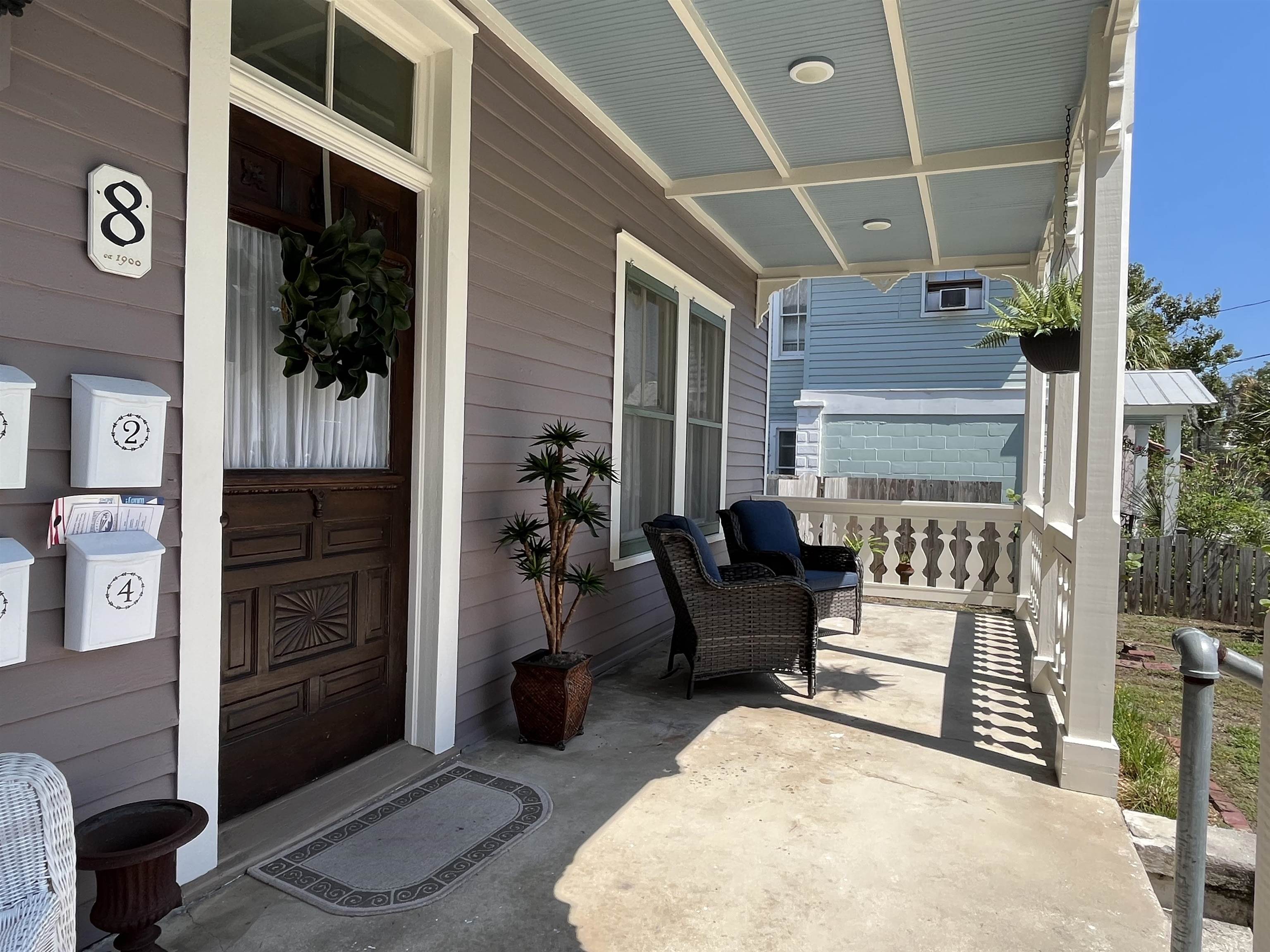 8 Rohde Avenue, Unit 4 St. Augustine, FL 32084 - Photo 4 of 18 Property entrance with a porch