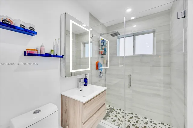 a room with a potted plant