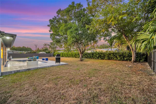 a building outdoor space with patio furniture