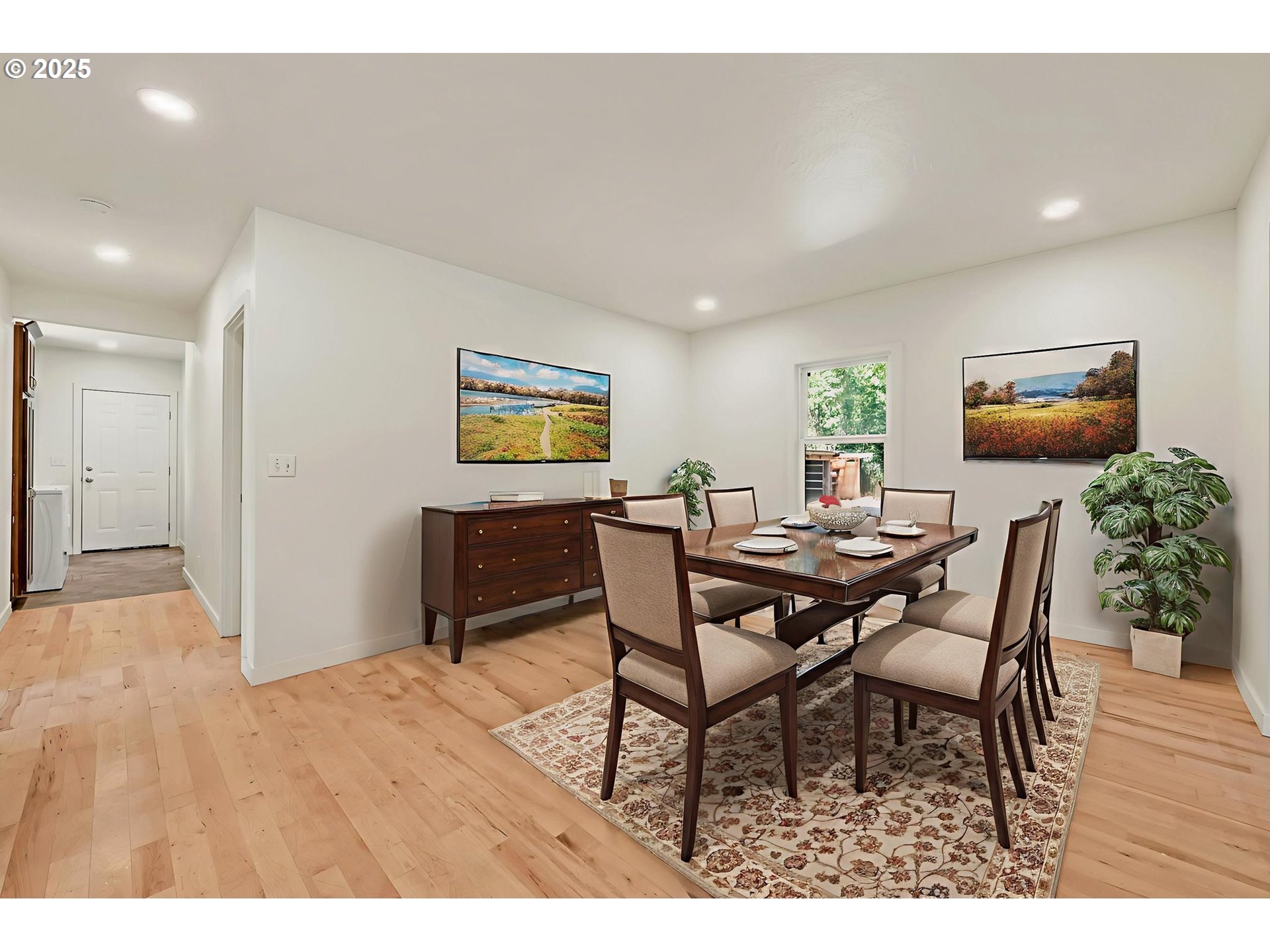 38286 Camp Creek Road Springfield, OR 97478 - Photo 10 of 48 a view of a dining room with furniture and wooden floor