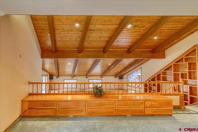 a view of furniture in a room