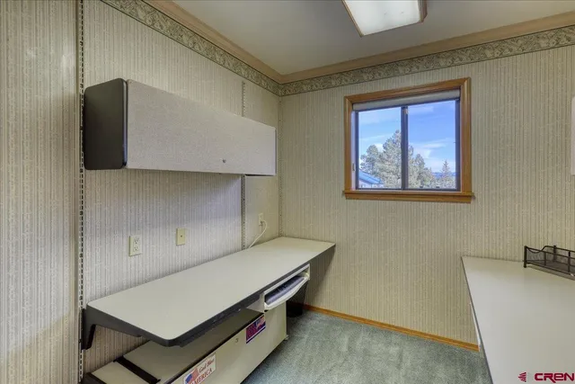 a room with storage and utility