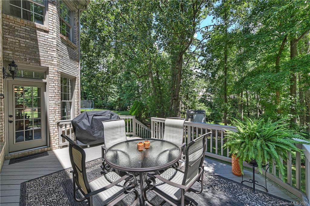 3501 Rhett Butler Place Charlotte, NC 28270 - Photo 35 of 48 a view of backyard with table and chairs and potted plants