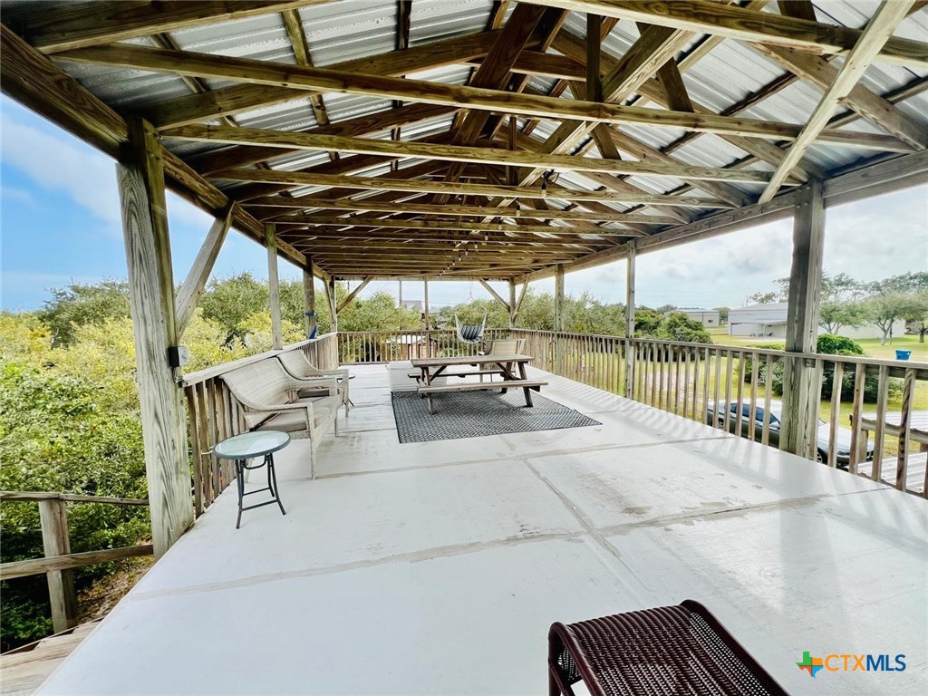 56 Rutherford Street Port O'Connor, TX 77982 - Photo 18 of 37 a view of a swimming pool with a patio
