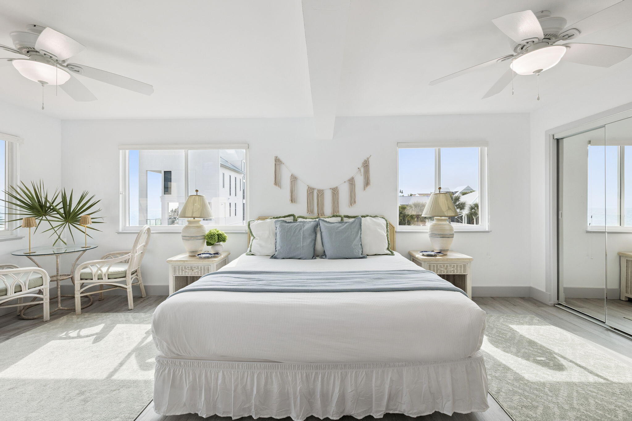 448 West Park Pl Avenue, Unit A2 Inlet Beach, FL 32461 - Photo 21 of 54 a large white bed in a white room