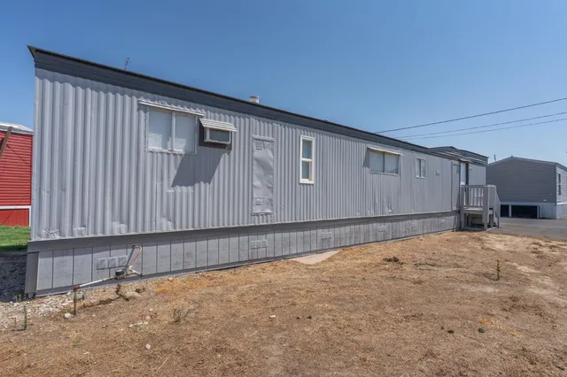 a backyard of a house