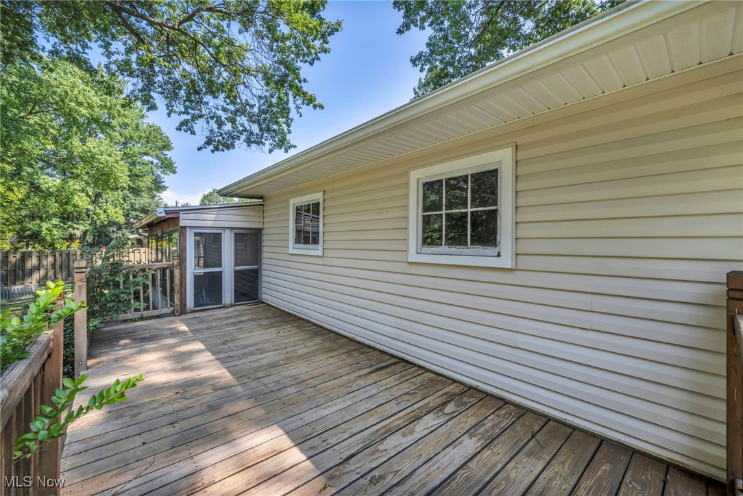 11858 Ridge Road North Royalton, OH 44133 - Photo 29 of 38 Wooden deck featuring a sunroom