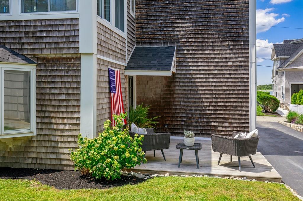5 Beach Lane Hingham, MA 02043 - Photo 22 of 32 a view of house with backyard and outdoor seating