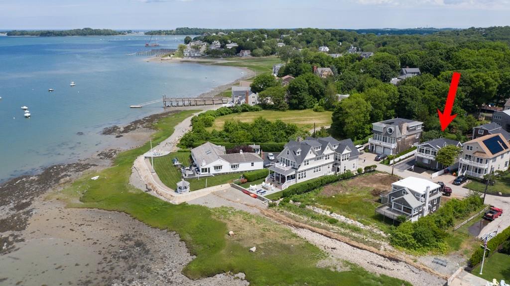 5 Beach Lane Hingham, MA 02043 - Photo 30 of 32 an aerial view of a house with a yard