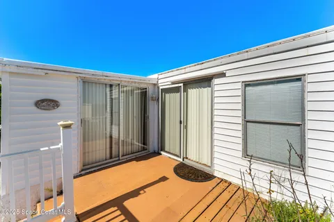 a backyard of a house