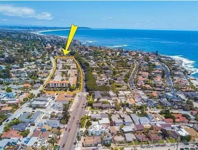 view of a city with ocean view