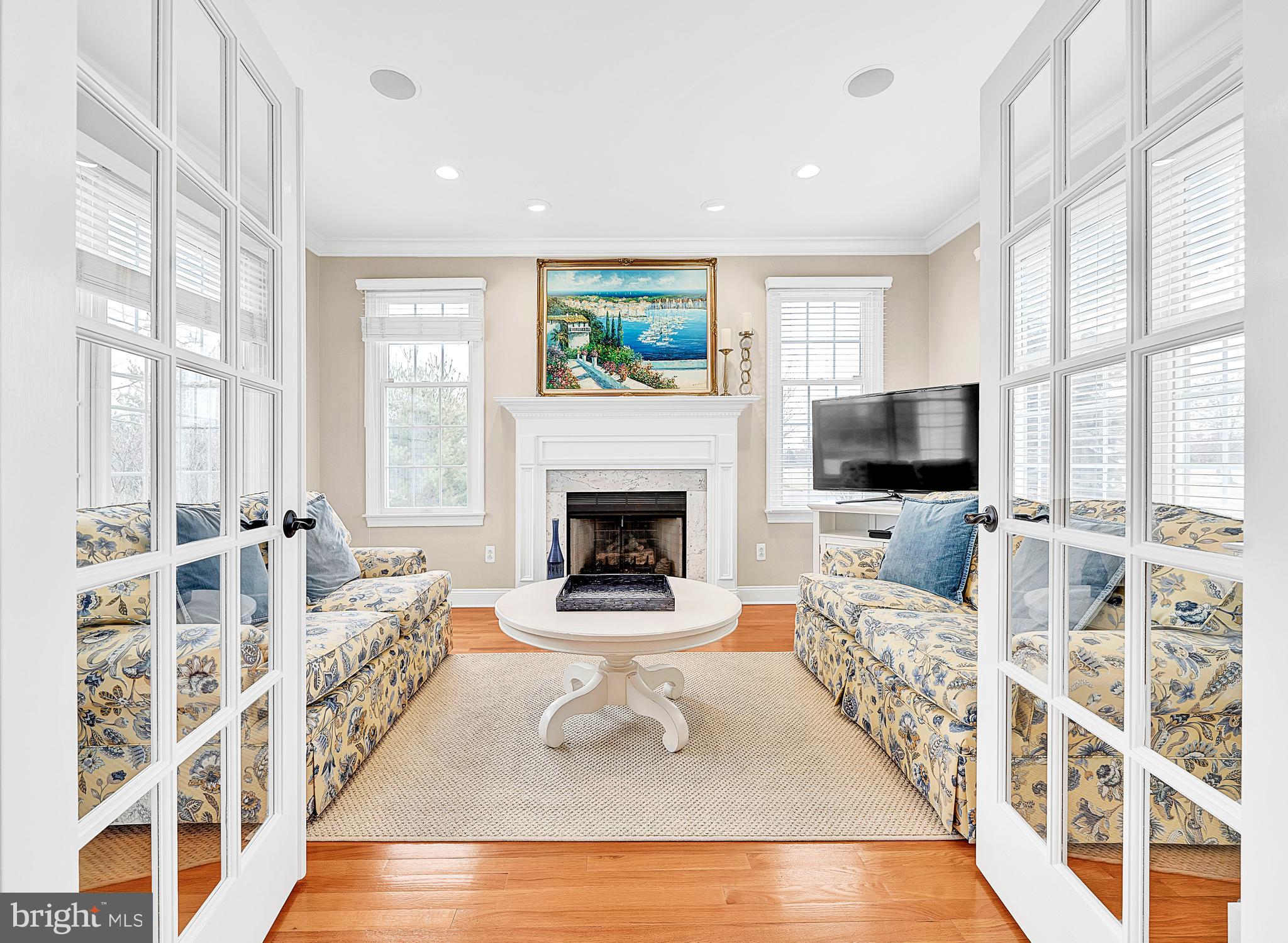 6 Hunters Ridge Drive Pennington, NJ 08534 - Photo 24 of 57 Sun room with gas fireplace