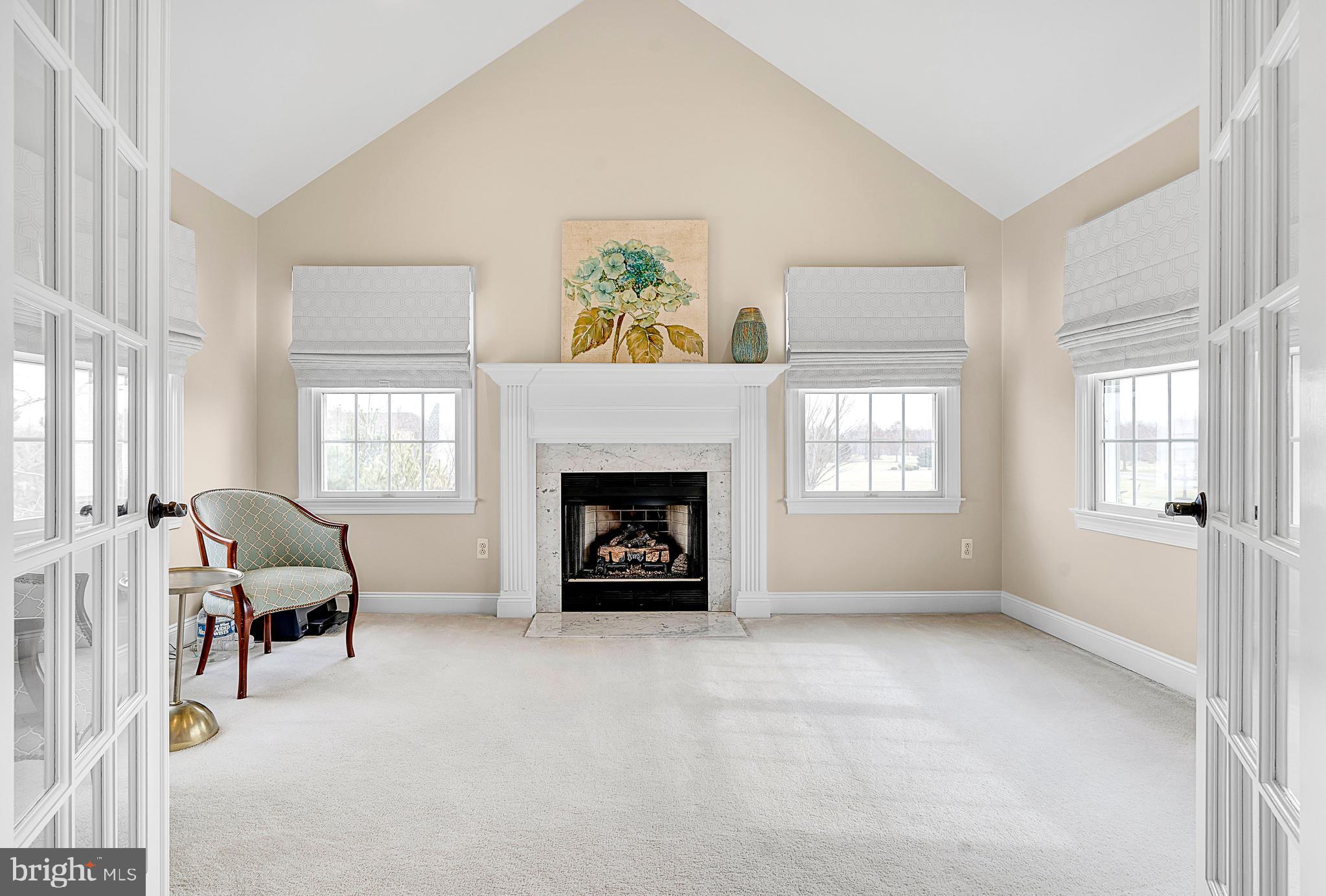 6 Hunters Ridge Drive Pennington, NJ 08534 - Photo 41 of 57 Master bedroom sitting room with gas fireplace