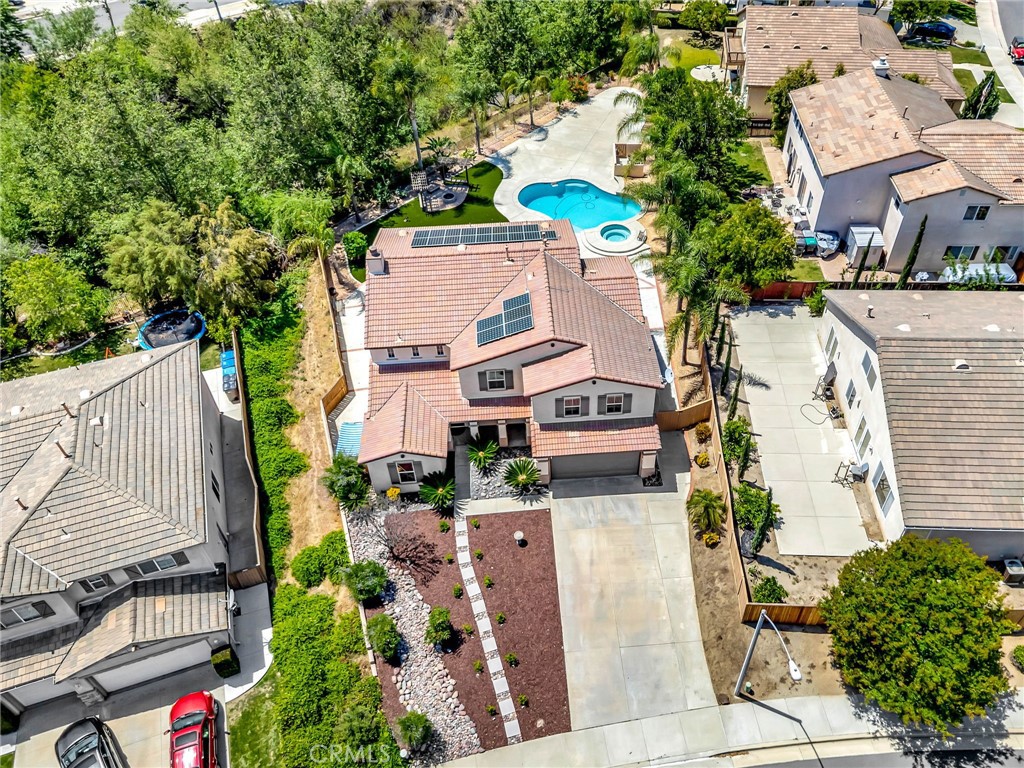 17603 Fan Palm Lane Riverside, CA 92503 - Photo 46 of 53 Front Yard View Drone