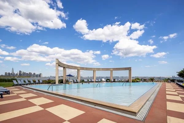 a view of swimming pool with a terrace
