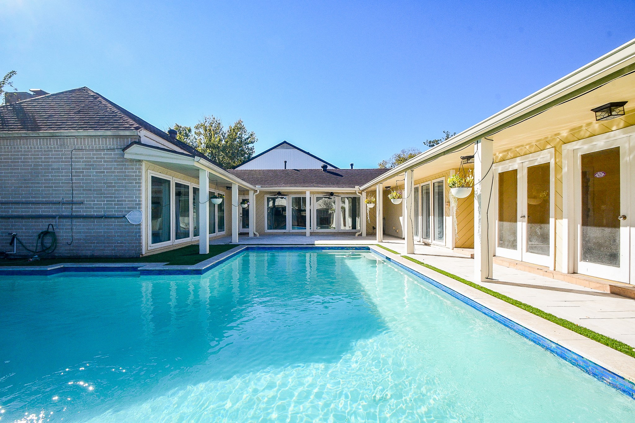 7902 Duffield Lane Houston, TX 77071 - Photo 25 of 31 a view of a house with pool yard and outdoor seating