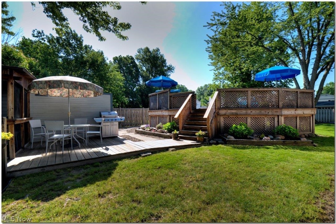 4660 Liberty Road South Euclid, OH 44121 - Photo 32 of 35 Fabulous above ground pool in this fenced-in yard, with wonderful screened porch and two-tiered deck!