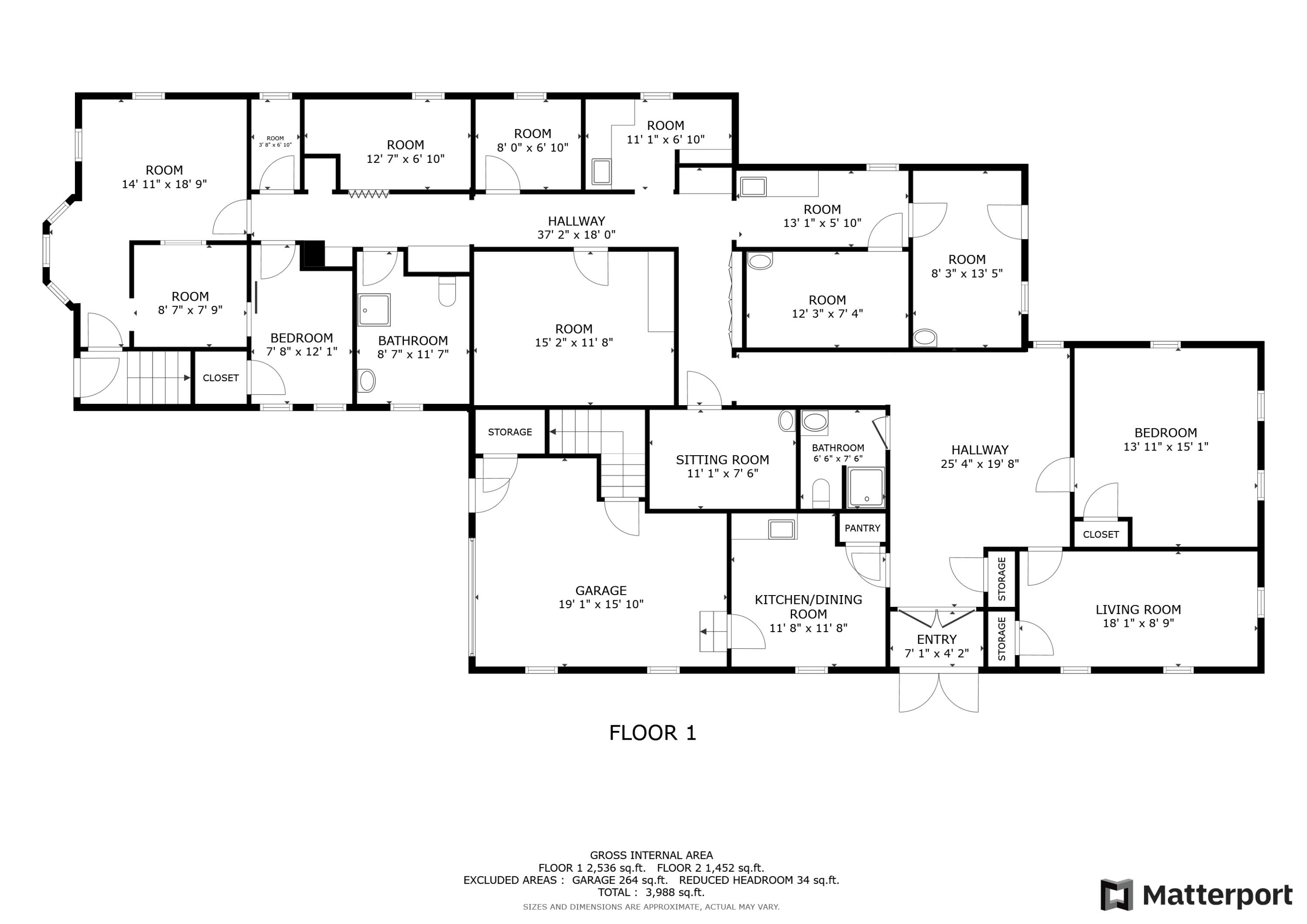 4 Sebago Road Hiram, ME 04041 - Photo 72 of 73 Floor 1 Floorplan