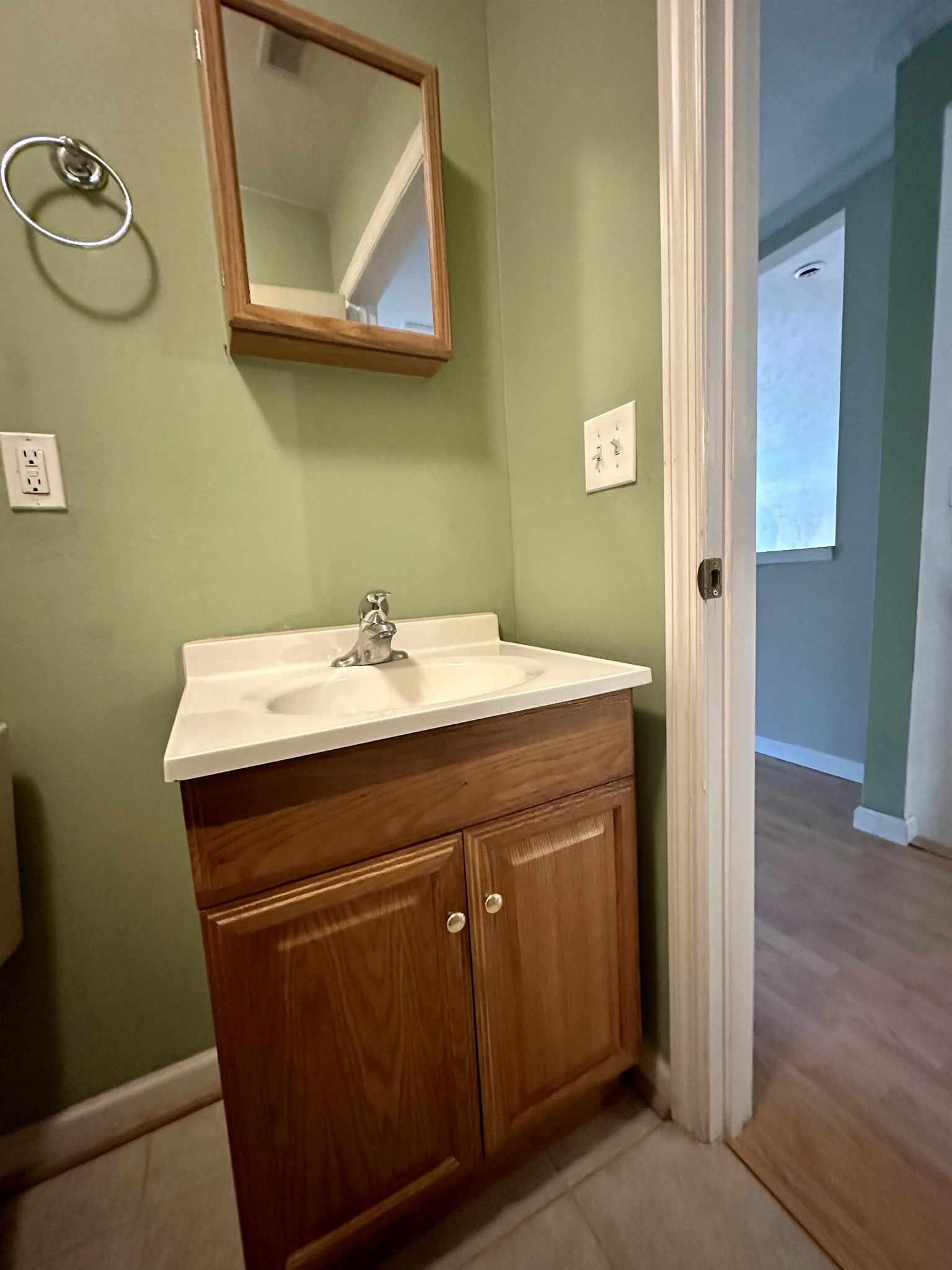 33 Ashley Drive Beechgrove, TN 37018 - Photo 17 of 28 a bathroom with a sink vanity and a mirror