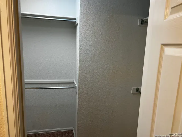 a close view of closet