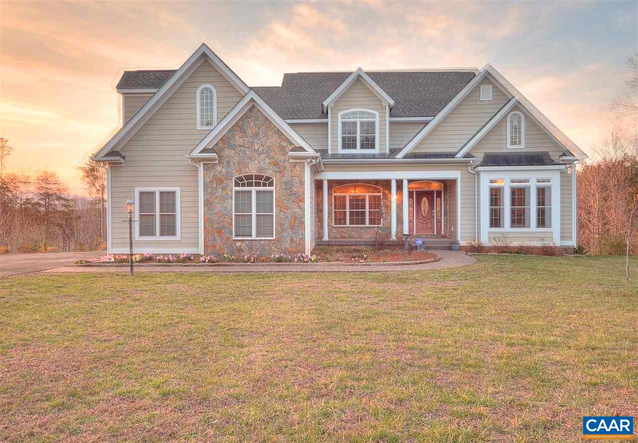 112 Creekside Court Ruckersville, VA 22968 - Photo 3 of 48 a front view of a house with swimming pool