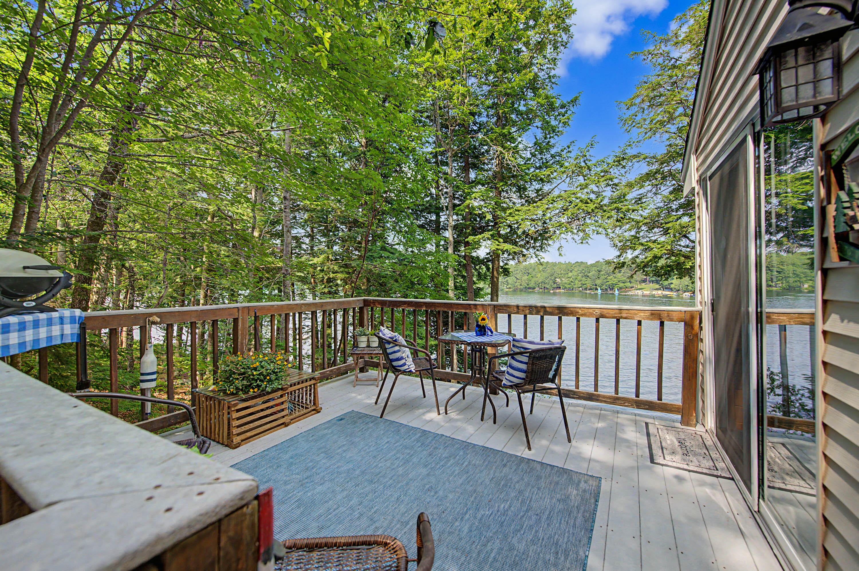 137 Coffee Pond Road Casco, ME 04015 - Photo 11 of 20 Deck with views of Pond
