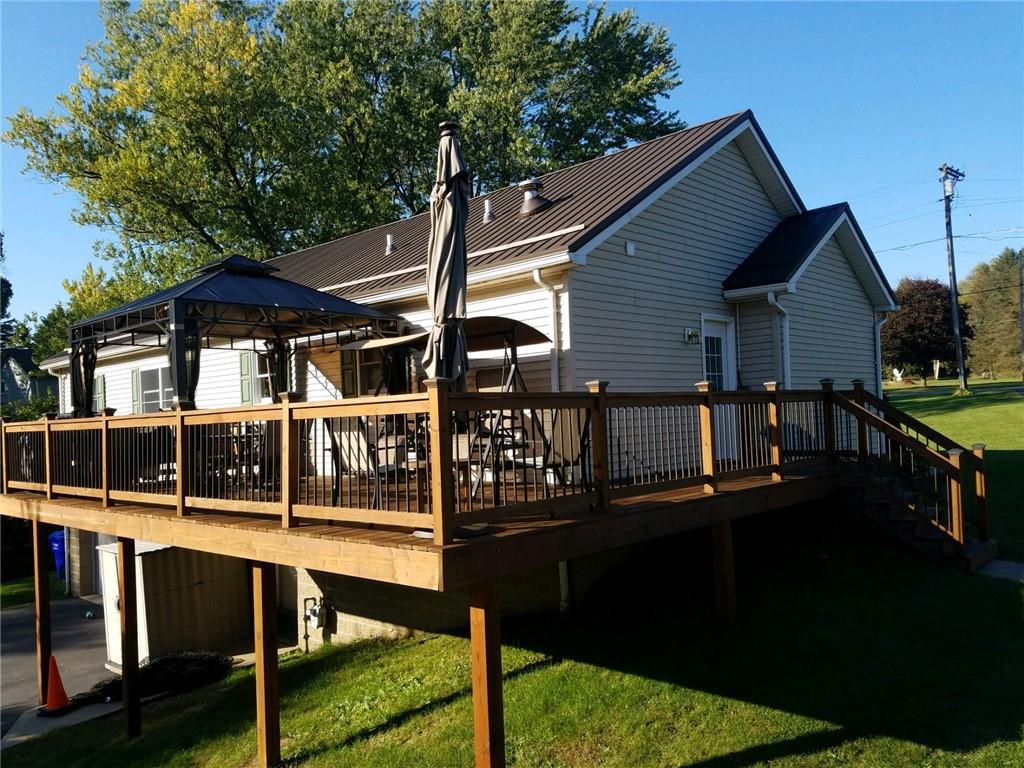 592 Herman Road Butler, PA 16002 - Photo 4 of 24 New porch in 2017 with views of the back yard and private property.