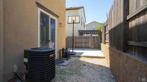 a balcony view with a outdoor space