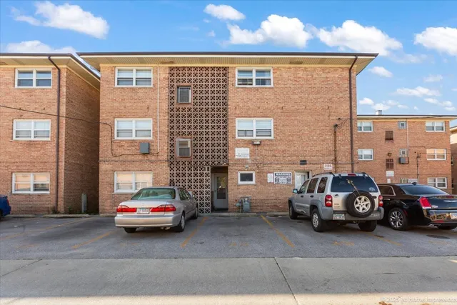 a car parked in front of a building