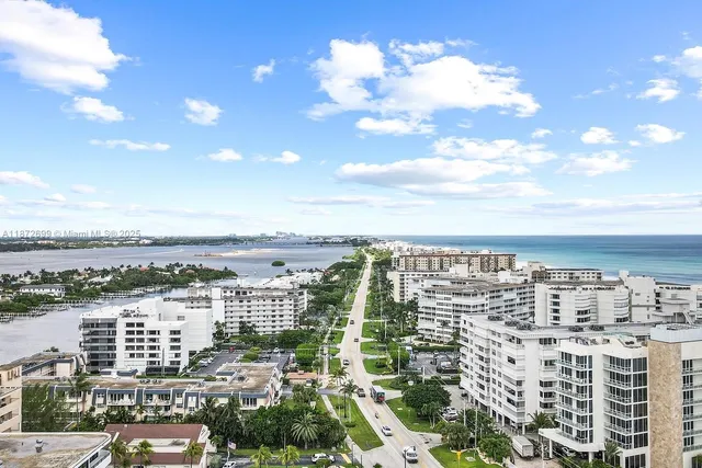 a view of a city with building