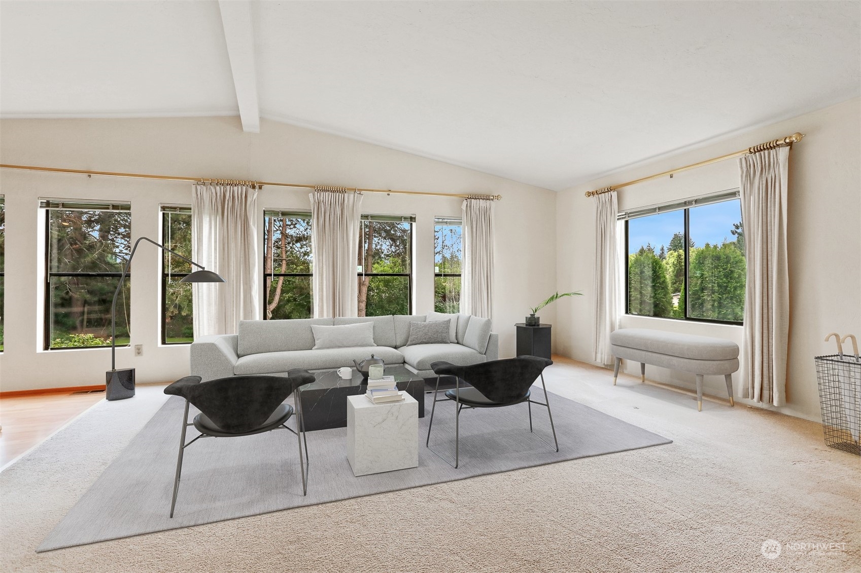 828 240th Place Southwest Bothell, WA 98021 - Photo 2 of 40 a living room with furniture and large windows