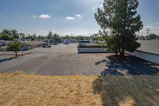 a view of outdoor space with garden and entertaining space