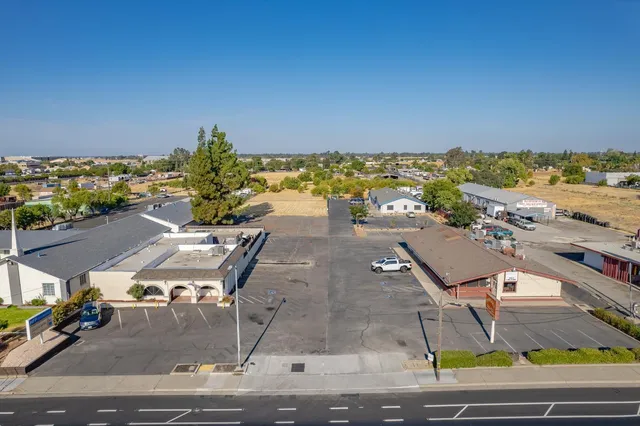 an aerial view of a city