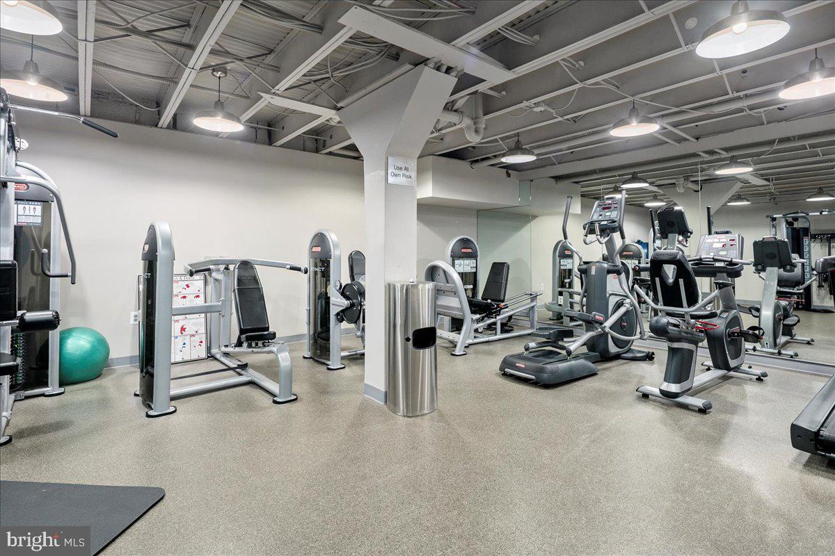 2016 North Adams Street, Unit 701 Arlington, VA 22201 - Photo 22 of 32 a view of a room with gym equipment