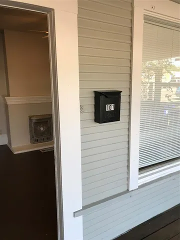 a view of front door