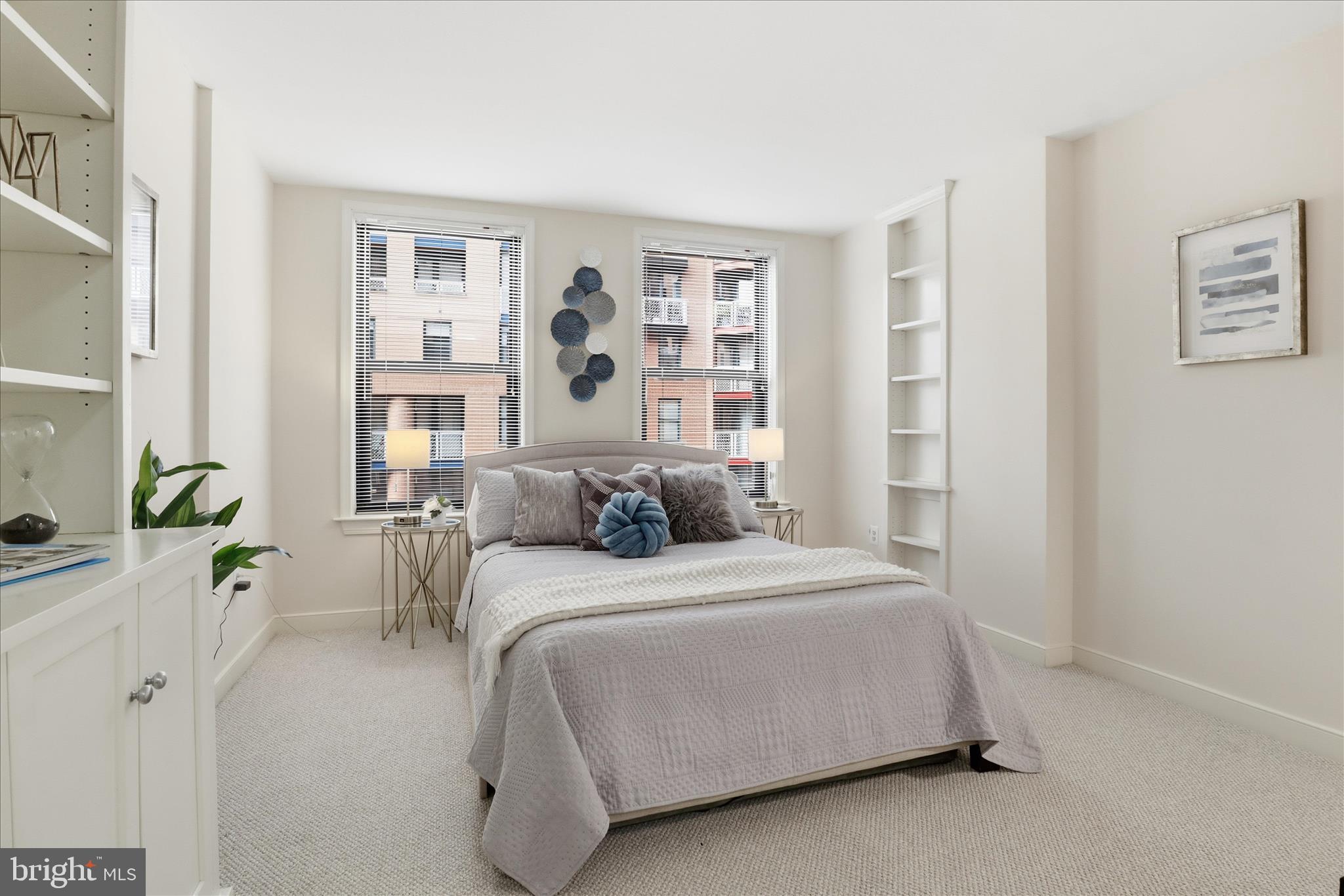 616 E Street Northwest, Unit 853 Washington, DC 20004 - Photo 18 of 44 Master Bedroom Suite with Custom Built-In Cabinets