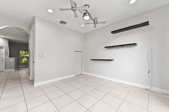 a view of an empty room