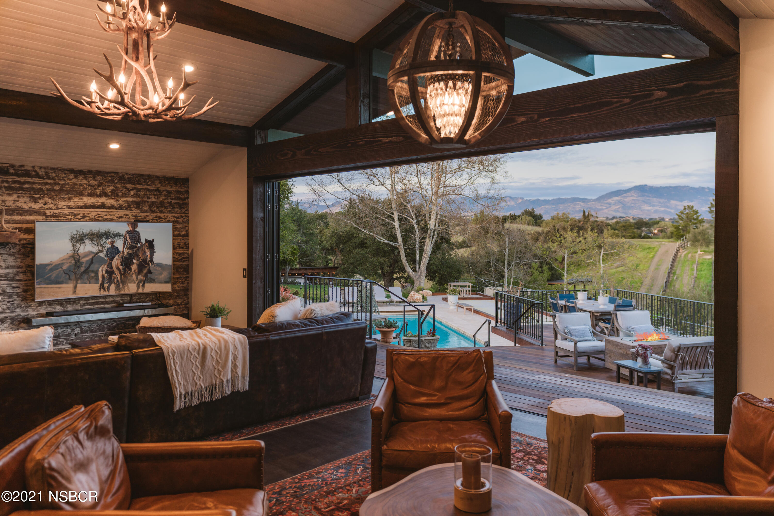 2968 Canada Este Road Santa Ynez, CA 93460 - Photo 21 of 37 Property through Living Room NanaWall