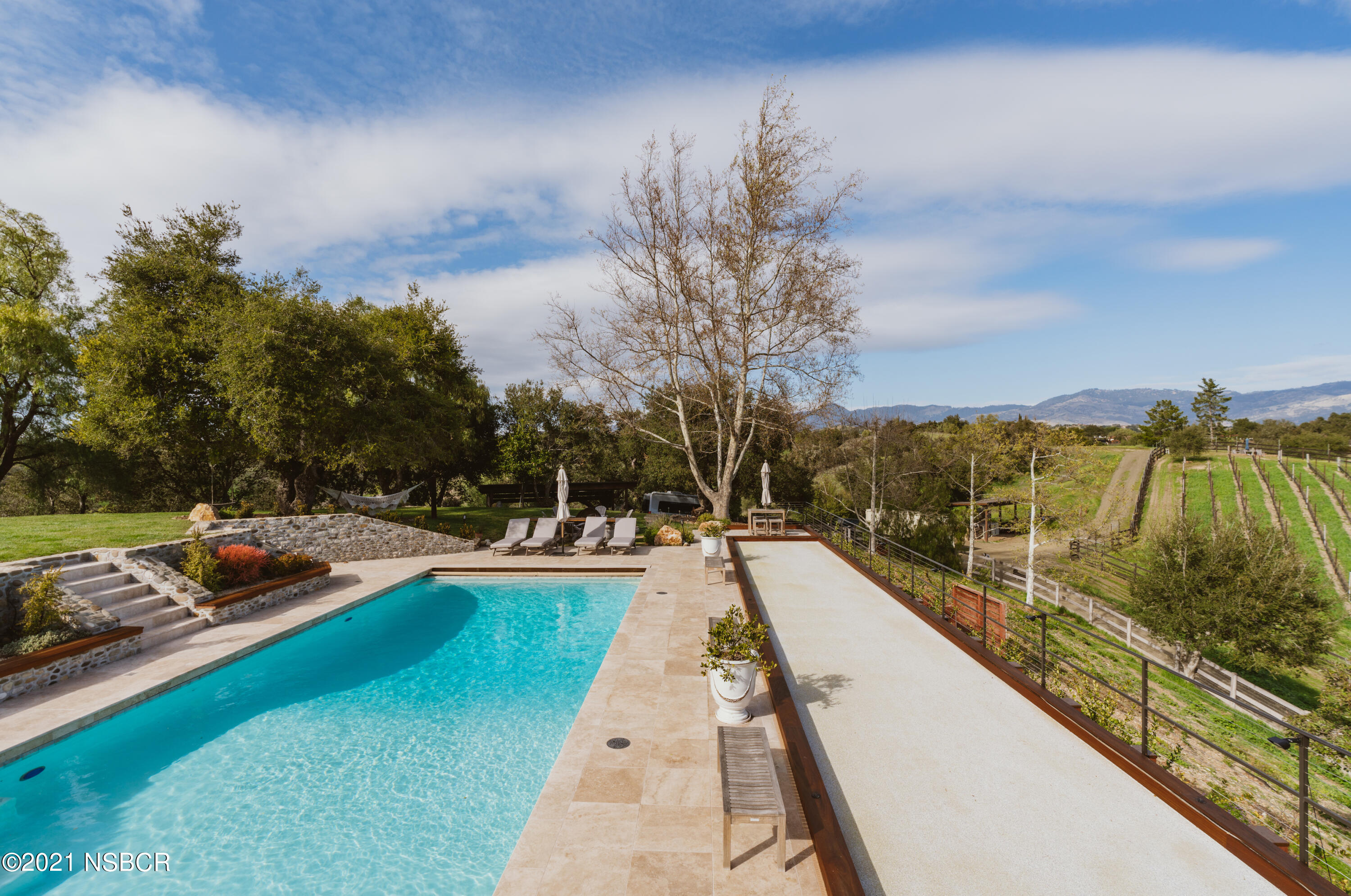 2968 Canada Este Road Santa Ynez, CA 93460 - Photo 27 of 37 Pool and Bocce Court