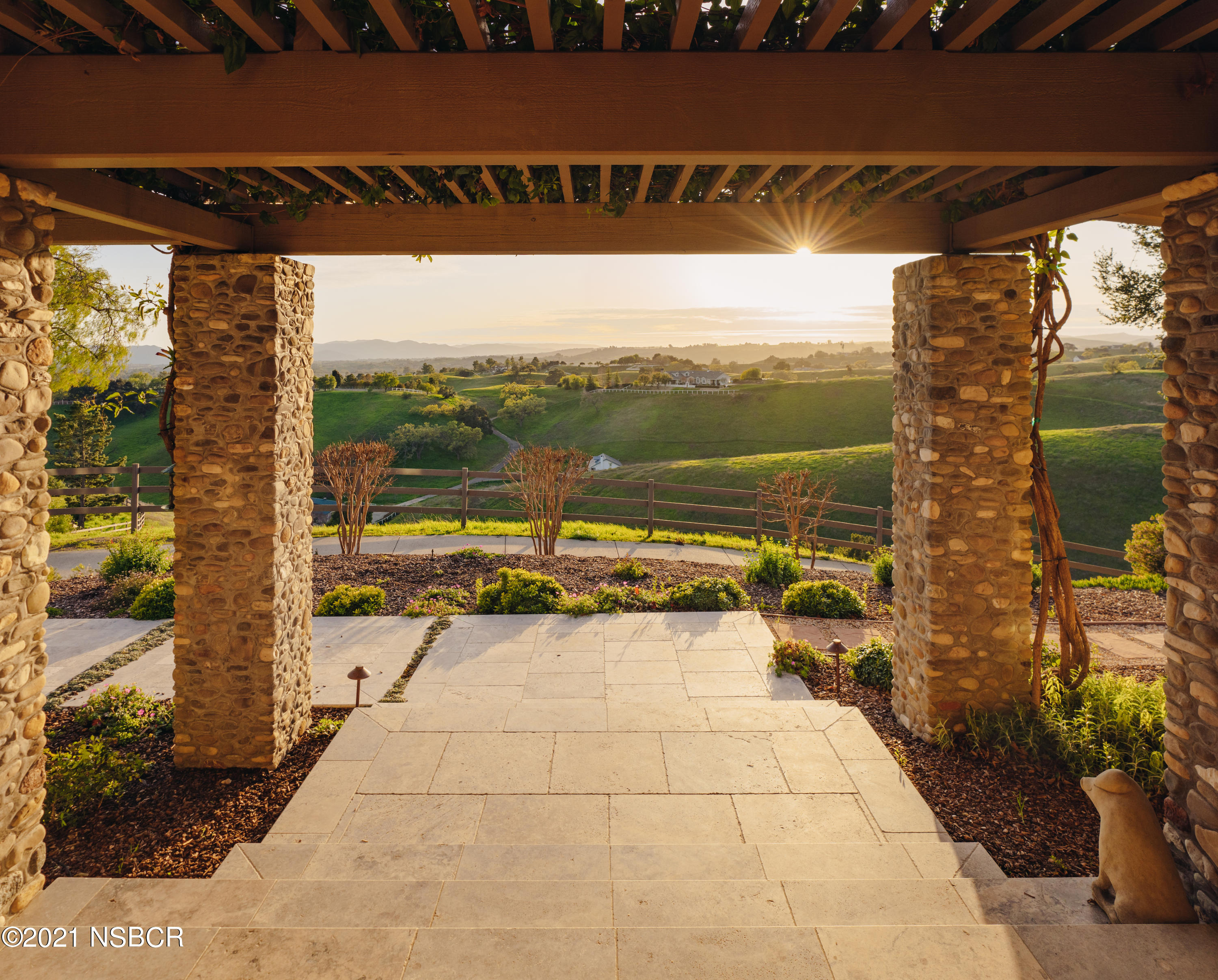 2968 Canada Este Road Santa Ynez, CA 93460 - Photo 32 of 37 Front of Property Sunset