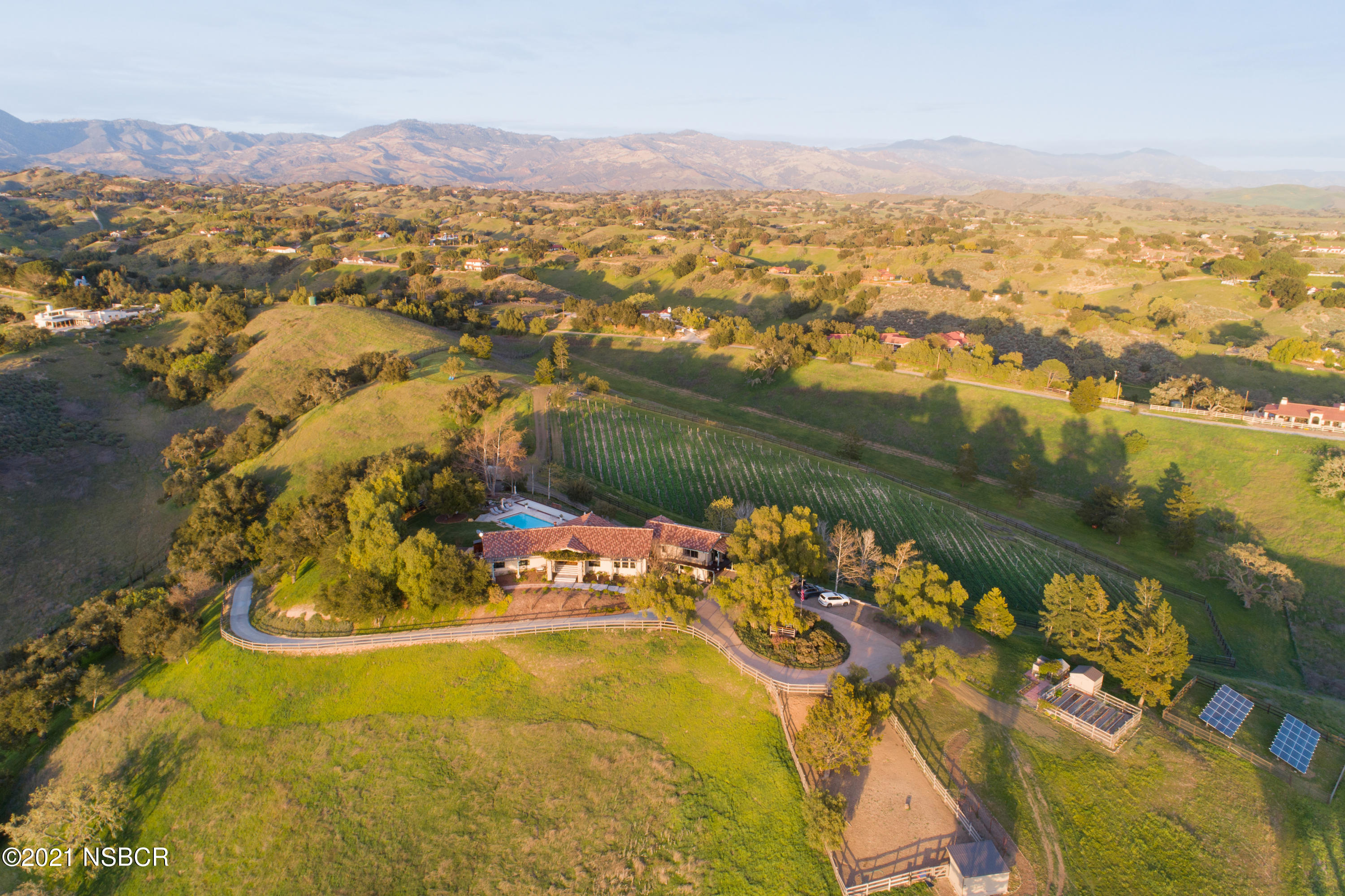 2968 Canada Este Road Santa Ynez, CA 93460 - Photo 36 of 37 Arial of Front of Property