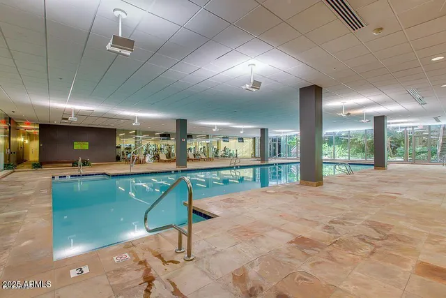 a view of a livingroom with furniture